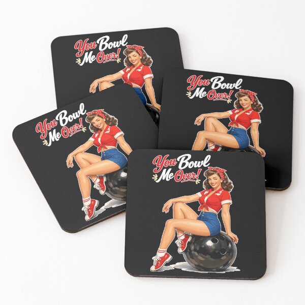 Item preview, Retro Bowling Pin-Up: You Bowl Me Over! designed and sold by Pineapple-Tree.