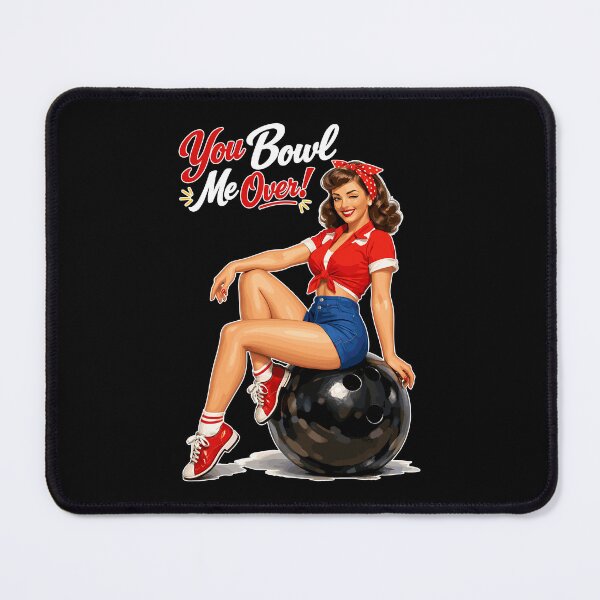 Item preview, Retro Bowling Pin-Up: You Bowl Me Over! designed and sold by Pineapple-Tree.