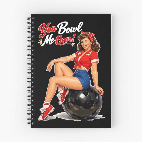 Item preview, Retro Bowling Pin-Up: You Bowl Me Over! designed and sold by Pineapple-Tree.
