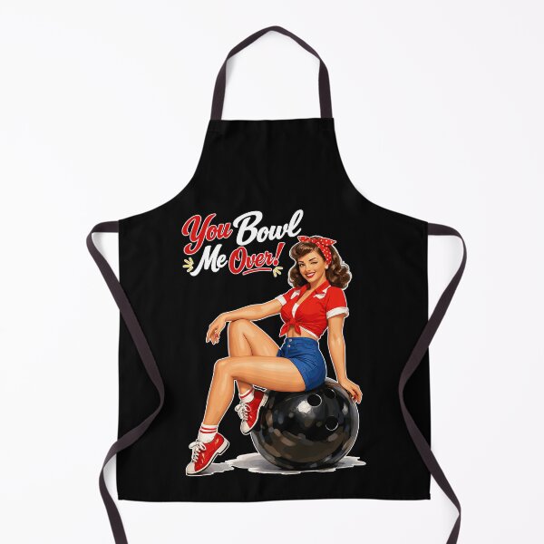 Item preview, Retro Bowling Pin-Up: You Bowl Me Over! designed and sold by Pineapple-Tree.
