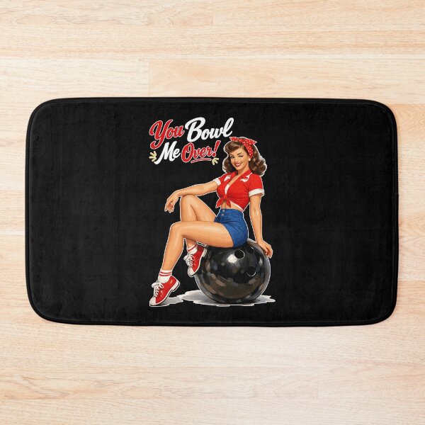 Item preview, Retro Bowling Pin-Up: You Bowl Me Over! designed and sold by Pineapple-Tree.