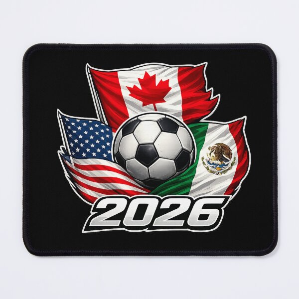 Item preview, Soccer 2026 USA Canada Mexico – World Football Flags designed and sold by MargaretaArt.