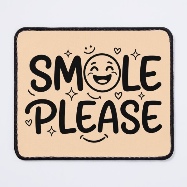 Item preview, Smile Please Positive Vibes Lettering Design designed and sold by PrintBreeze.