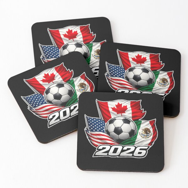 Item preview, Soccer 2026 USA Canada Mexico – World Football Flags  designed and sold by MargaretaArt.