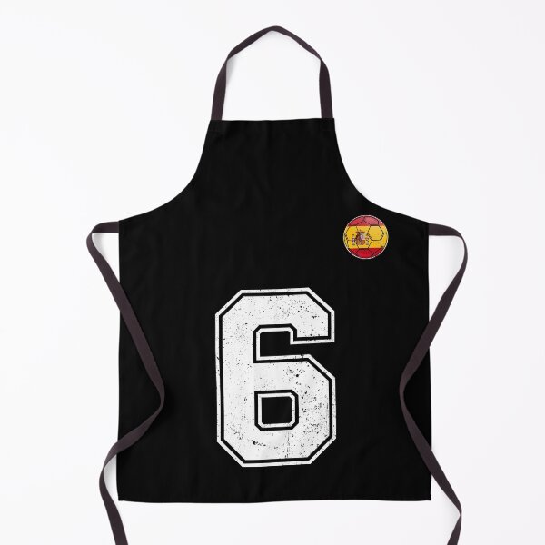 Item preview, Spain Soccer Number 6 Vintage Sports Fan designed and sold by KristenosNehk.