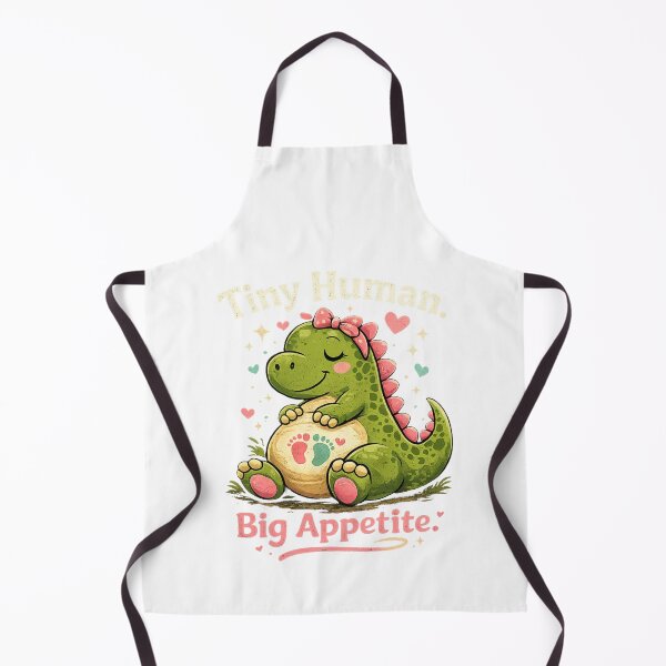 Item preview, Tiny Human Big Appetite Funny Pregnancy Dinosaur designed and sold by Bo0gyArt.