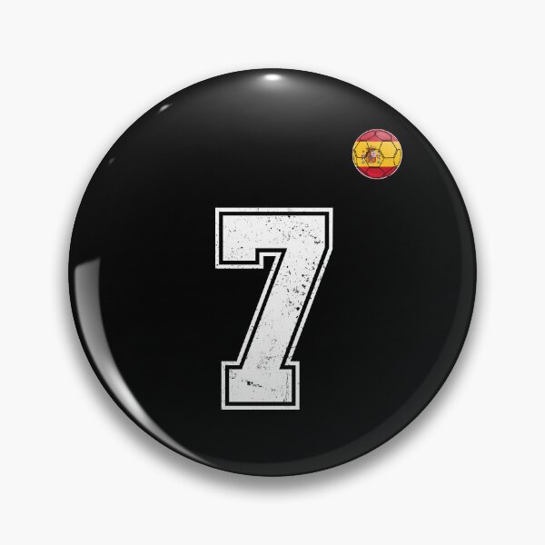 Item preview, Spain Soccer Number 7 Vintage Sports Fan designed and sold by KristenosNehk.