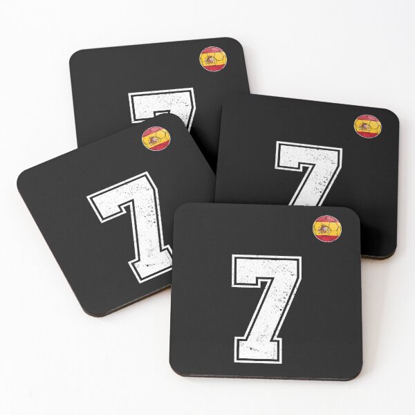 Item preview, Spain Soccer Number 7 Vintage Sports Fan designed and sold by KristenosNehk.