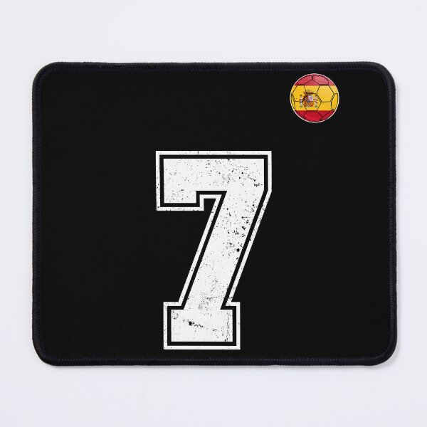 Item preview, Spain Soccer Number 7 Vintage Sports Fan designed and sold by KristenosNehk.