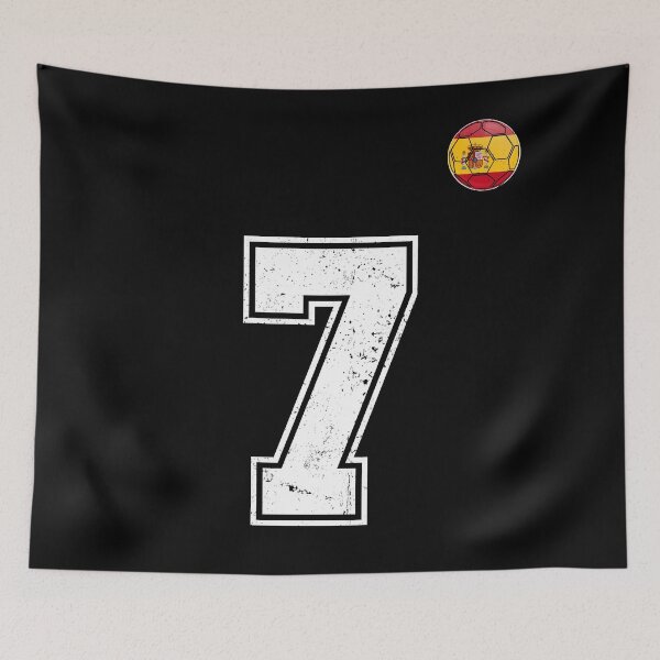 Item preview, Spain Soccer Number 7 Vintage Sports Fan designed and sold by KristenosNehk.