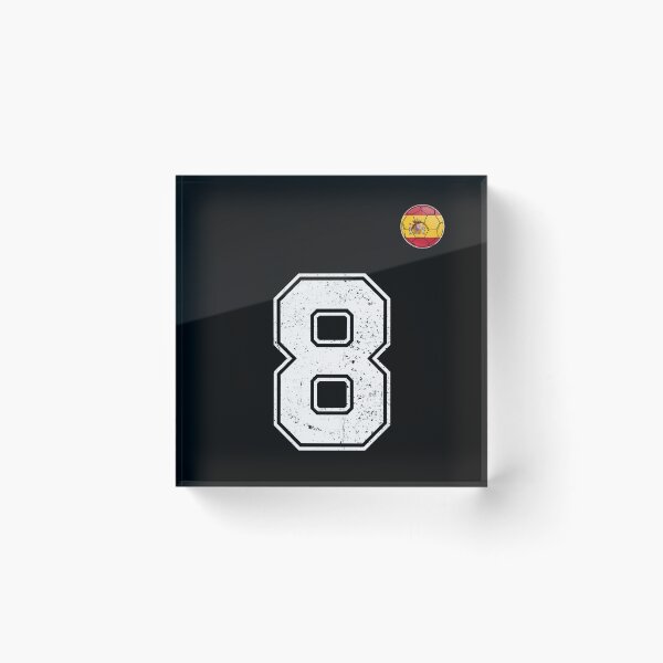 Item preview, Spain Soccer Number 8 Vintage Sports Fan designed and sold by KristenosNehk.