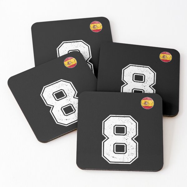 Item preview, Spain Soccer Number 8 Vintage Sports Fan designed and sold by KristenosNehk.