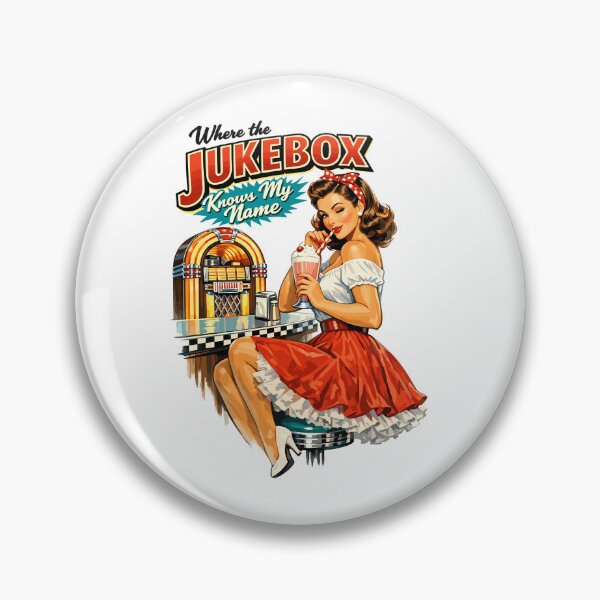 Item preview, 50s Diner Pin-Up: Where the Jukebox Knows My Name designed and sold by Pineapple-Tree.
