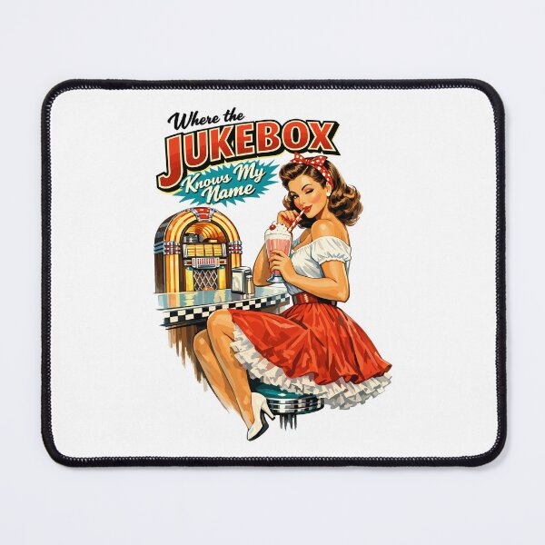 Item preview, 50s Diner Pin-Up: Where the Jukebox Knows My Name designed and sold by Pineapple-Tree.