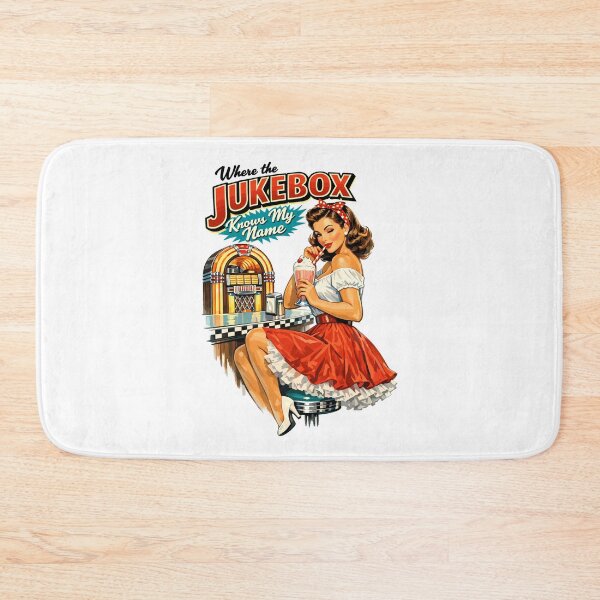 Item preview, 50s Diner Pin-Up: Where the Jukebox Knows My Name designed and sold by Pineapple-Tree.
