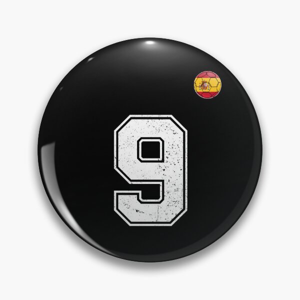 Item preview, Spain Soccer Number 9 Vintage Sports Fan designed and sold by KristenosNehk.