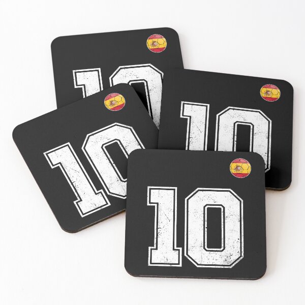 Item preview, Spain Soccer Number 10 Vintage Sports Fan designed and sold by KristenosNehk.