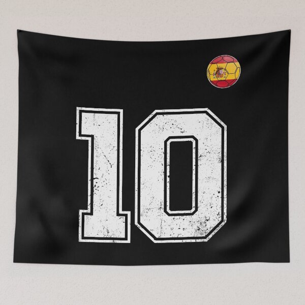 Item preview, Spain Soccer Number 10 Vintage Sports Fan designed and sold by KristenosNehk.