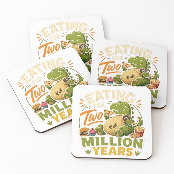 Item preview, Eating For Two Million Years Funny Pregosaurus Design designed and sold by Bo0gyArt.