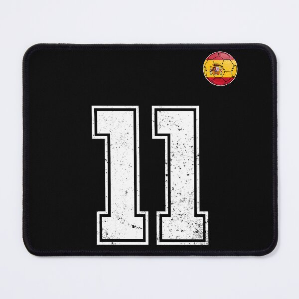Item preview, Spain Soccer Number 11 Vintage Sports Fan designed and sold by KristenosNehk.