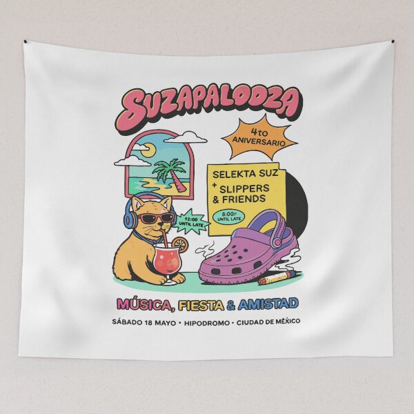 Item preview, Suzapalooza Beach Cat Music Party designed and sold by Matinez Pink.