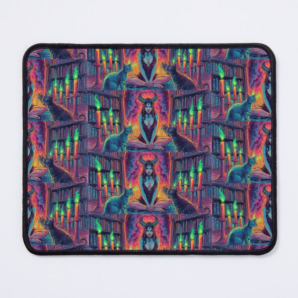 Item preview, Arcane Witch Library Print | Lilith Rainbow Cat Coven Art designed and sold by Liliths-Closet.