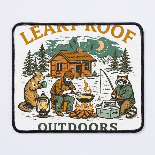 Item preview, Leaky Roof Outdoors Hunting Fishing Camping designed and sold by Matinez Pink.