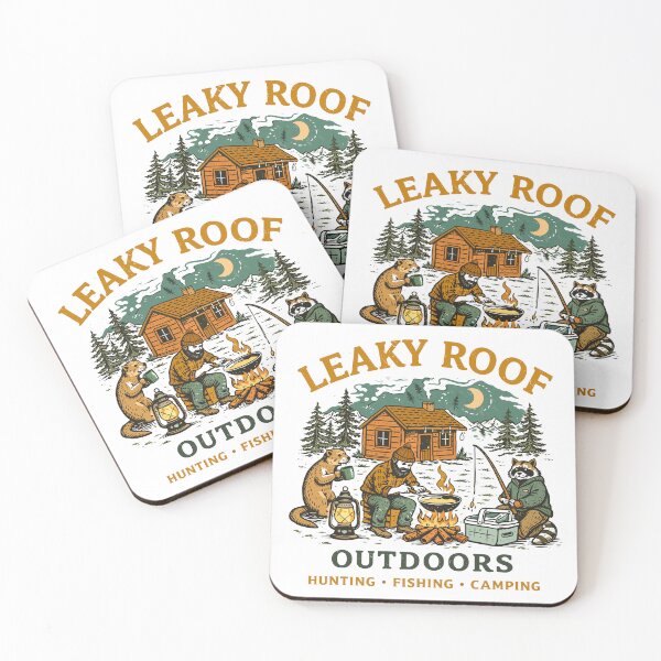 Item preview, Leaky Roof Outdoors Hunting Fishing Camping designed and sold by Matinez Pink.