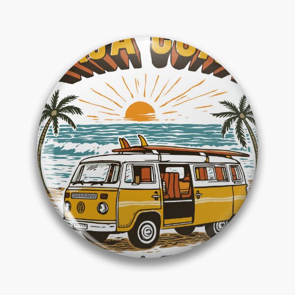 Item preview, Baja Coast Surf Van T-Shirt designed and sold by Matinez Pink.