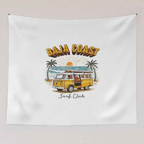 Item preview, Baja Coast Surf Van T-Shirt designed and sold by Matinez Pink.