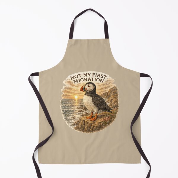 Item preview, Not My First Migration Ocean Puffin designed and sold by ChirpInc.