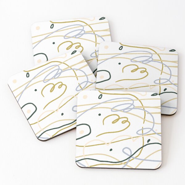 Item preview, Scribble Abstract Line Art — Blue Lemon Studio Original Illustration designed and sold by BluelemonStudio.