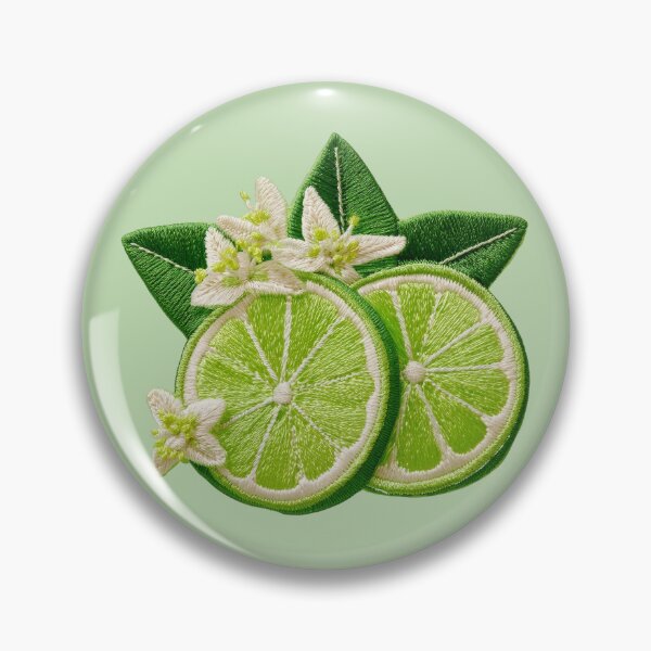 Item preview, Embroidered Lime Blossom Patch Art designed and sold by MegaNovaArt.