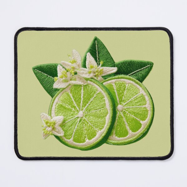 Item preview, Embroidered Lime Blossom Patch Art designed and sold by MegaNovaArt.