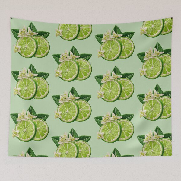 Item preview, Embroidered Lime Blossom Patch Art designed and sold by MegaNovaArt.