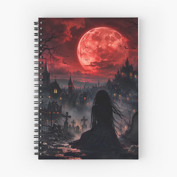 Item preview, Blood Moon Gothic Kingdom Wall Art. designed and sold by HorrorInkStudio.
