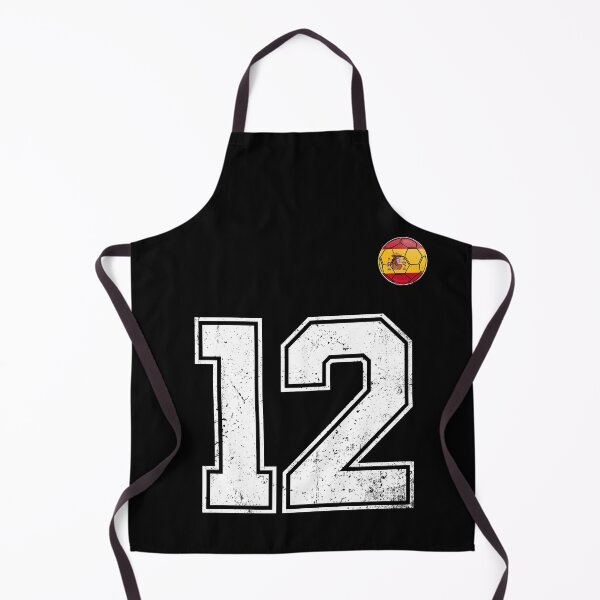 Item preview, Spain Soccer Number 12 Vintage Sports Fan designed and sold by KristenosNehk.