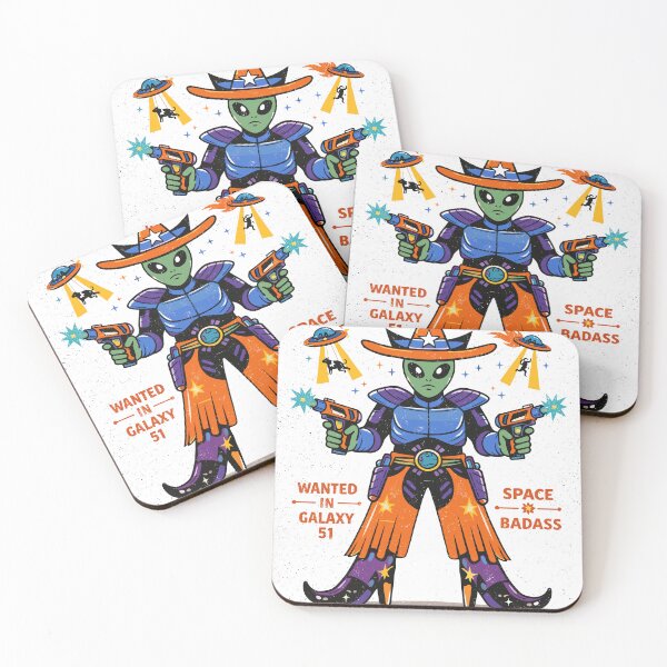 Item preview, Alien Outlaw Space Cowboy T-Shirt designed and sold by Matinez Pink.
