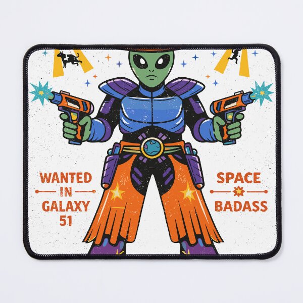 Item preview, Alien Outlaw Space Cowboy T-Shirt designed and sold by Matinez Pink.