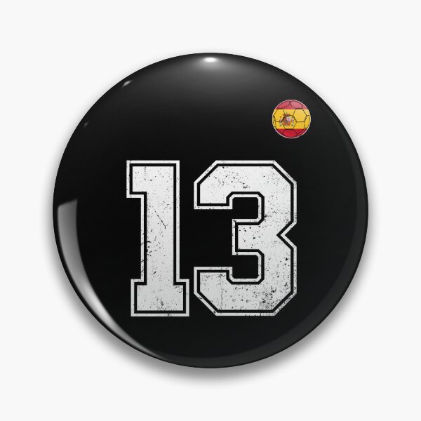 Item preview, Spain Soccer Number 13 Vintage Sports Fan designed and sold by KristenosNehk.