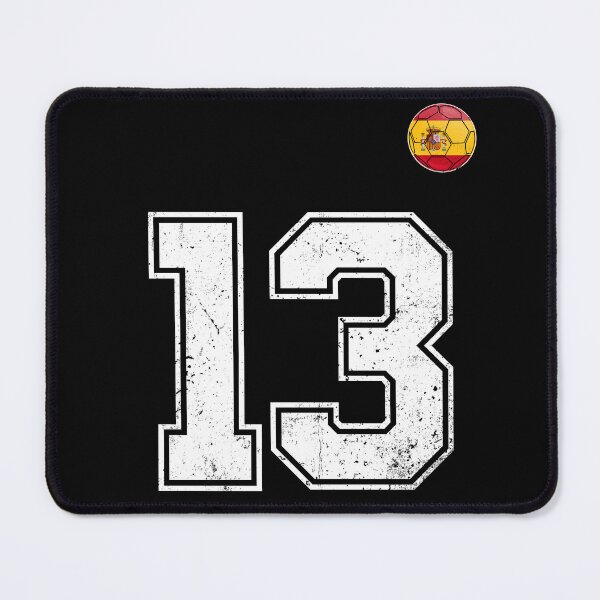 Item preview, Spain Soccer Number 13 Vintage Sports Fan designed and sold by KristenosNehk.