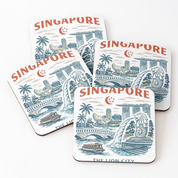 Item preview, Singapore Travel Poster T-Shirt designed and sold by Matinez Pink.