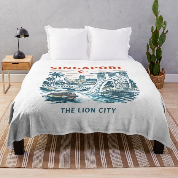 Item preview, Singapore Travel Poster T-Shirt designed and sold by Matinez Pink.