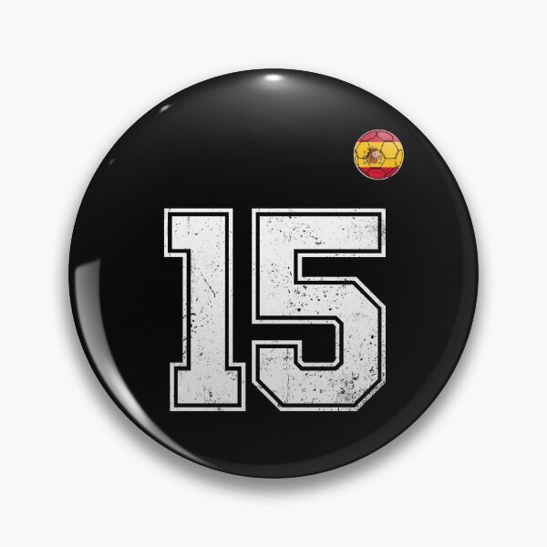 Item preview, Spain Soccer Number 15 Vintage Sports Fan designed and sold by KristenosNehk.