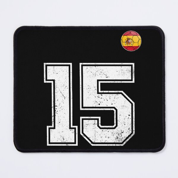 Item preview, Spain Soccer Number 15 Vintage Sports Fan designed and sold by KristenosNehk.