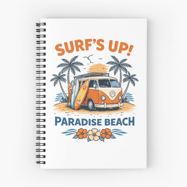 Item preview, Surf's Up Beach Van T-Shirt designed and sold by Matinez Pink.