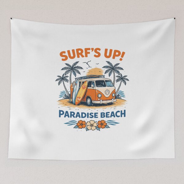 Item preview, Surf's Up Beach Van T-Shirt designed and sold by Matinez Pink.