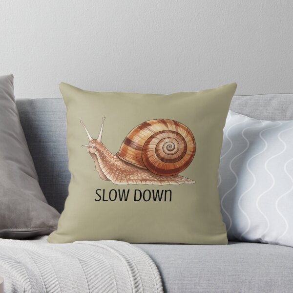 Item preview, Slow Down Snail Vintage Aesthetic Quote Design designed and sold by ShaderShirts.