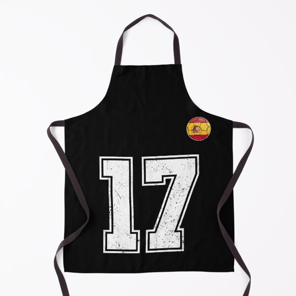 Item preview, Spain Soccer Number 17 Vintage Sports Fan designed and sold by KristenosNehk.