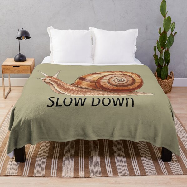 Item preview, Slow Down Snail Vintage Aesthetic Quote Design designed and sold by ShaderShirts.